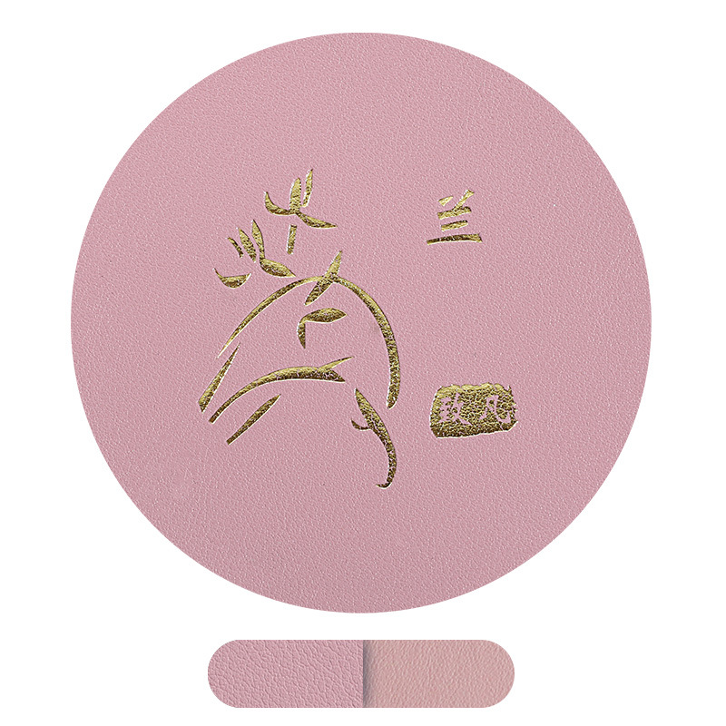 Alfombrilla de mesa de aislamiento térmico de cuero ZF, posavasos simples antideslizantes, aceite impermeable, pu, mesa de comedor de hotel ovalada, alfombra de mesa de cuero para el hogar