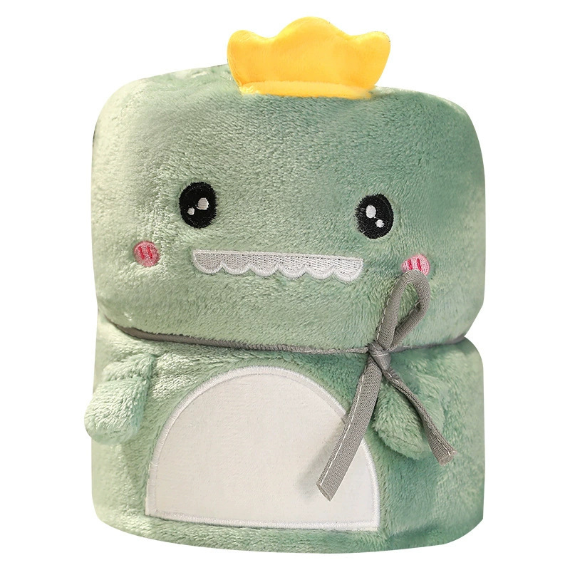 Alfombra de aire acondicionado de oficina de engrosamiento es actividad de dibujos animados para niños pequeños regalos fabricantes de mantas al por mayor de franela tres capas