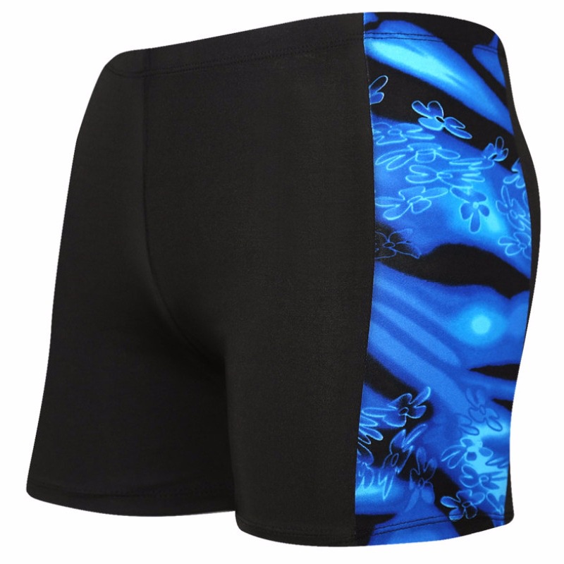 Pantalones de baño de talla grande personalizados ligeros para hombres pantalones de playa de aguas termales de ángulo plano anti-vergüenza pantalones de baño de secado rápido logotipo personalizado