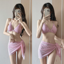 【女神恋曲】性感比基尼bikini分体游泳衣女三件套度假网红爆款
