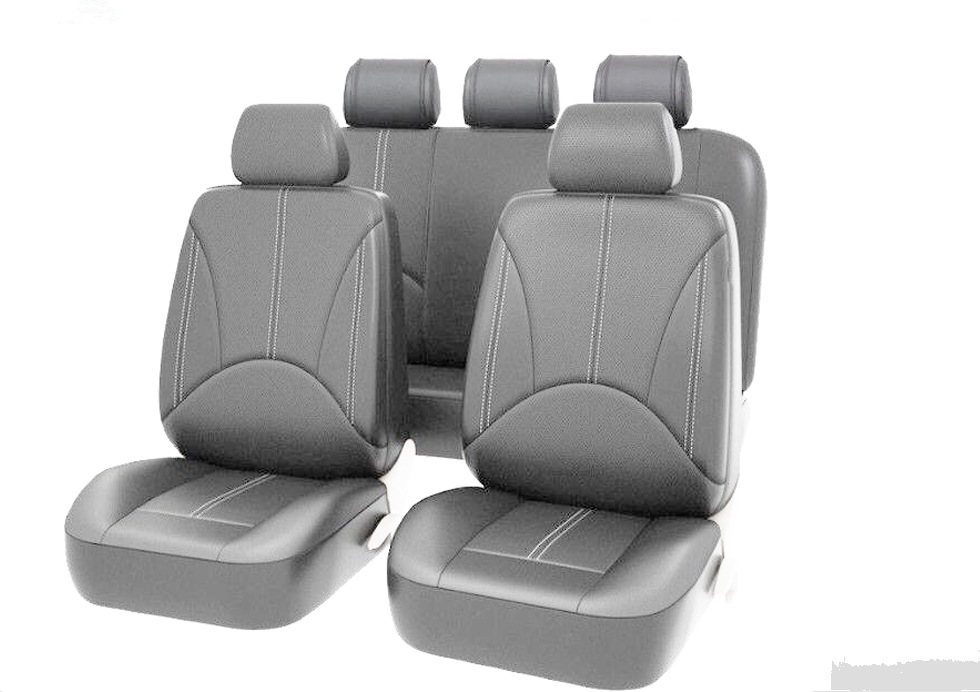 Mexico Russia Pu Perforated Leather Foreign Trade Cross-Border Amazon Car Seat Cover Spliced Leather Universal 5-Seater