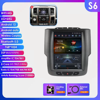 DVD Navigation | Machine - model-b-664g-wifi4g-lte-version-7862-carplay-eight-core-97inch-suitable-for-13-18-dodge-rams