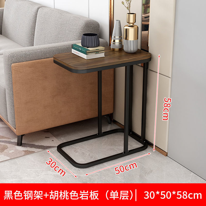 Pequeña mesa de café sala de estar Luz de lujo moderno simple sofá mesa lateral móvil mesa de esquina de hotel mesita de noche gabinete lateral mesa de apartamento pequeño