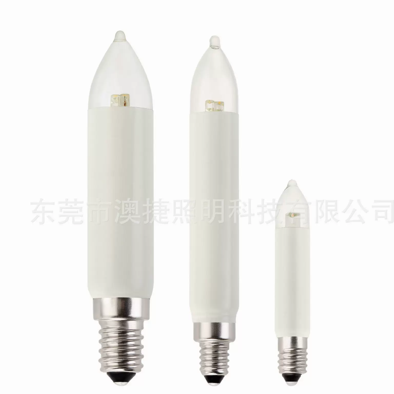 厂家直销可T10/T15/T20 4LED胶套管型蜡烛泡 高身泡