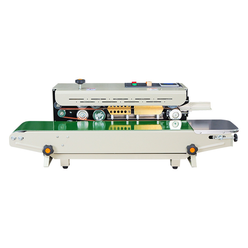 Dingye FR - 900 máquina de sellado continuo automático máquina de sellado pequeña bolsa de plástico máquina de sellado de película de papel de aluminio