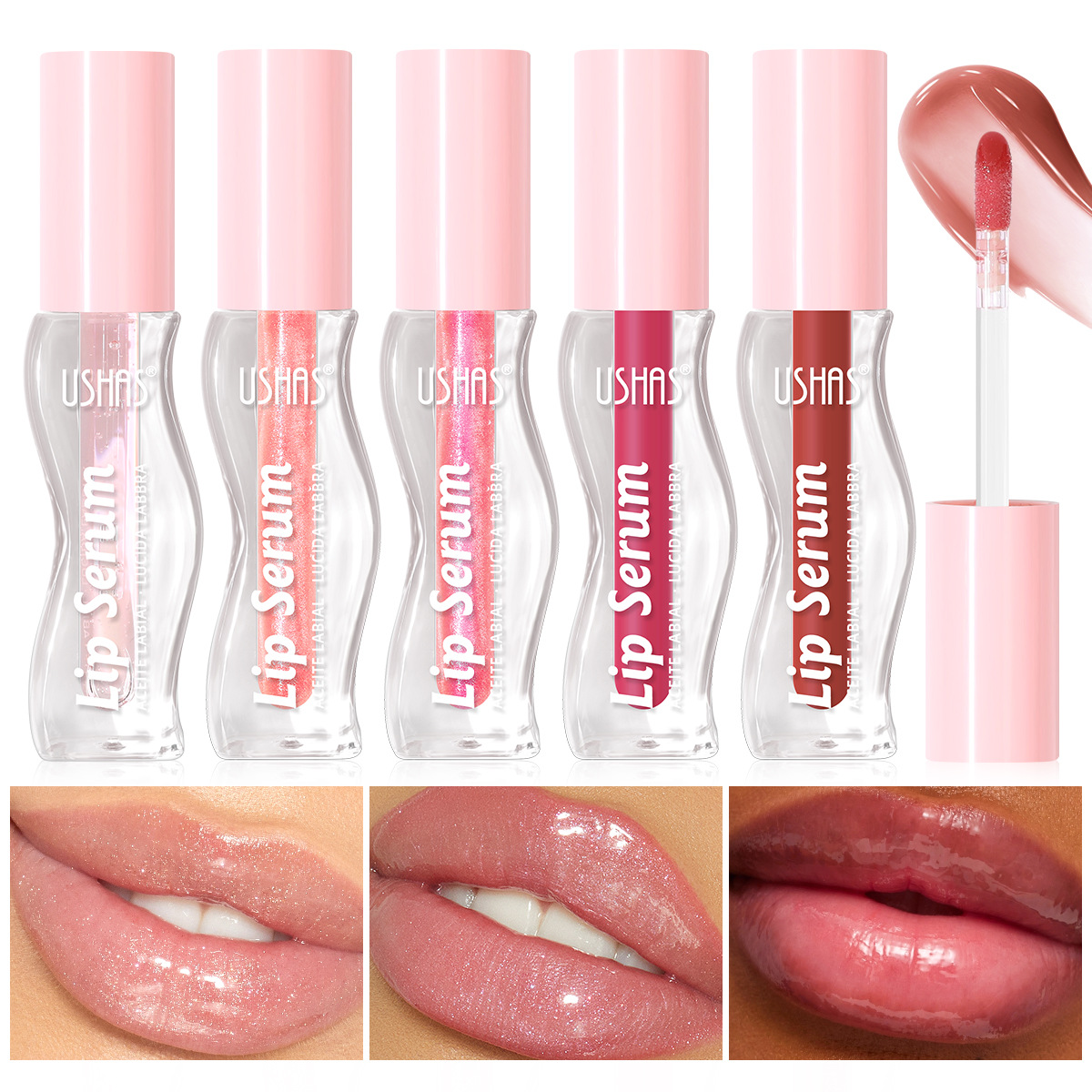 USHAS Europa y los Estados Unidos transfronterizos spot lipstick no se desvanece no pegajoso taza lápiz labial esmalte labial coloreado duradero UC149