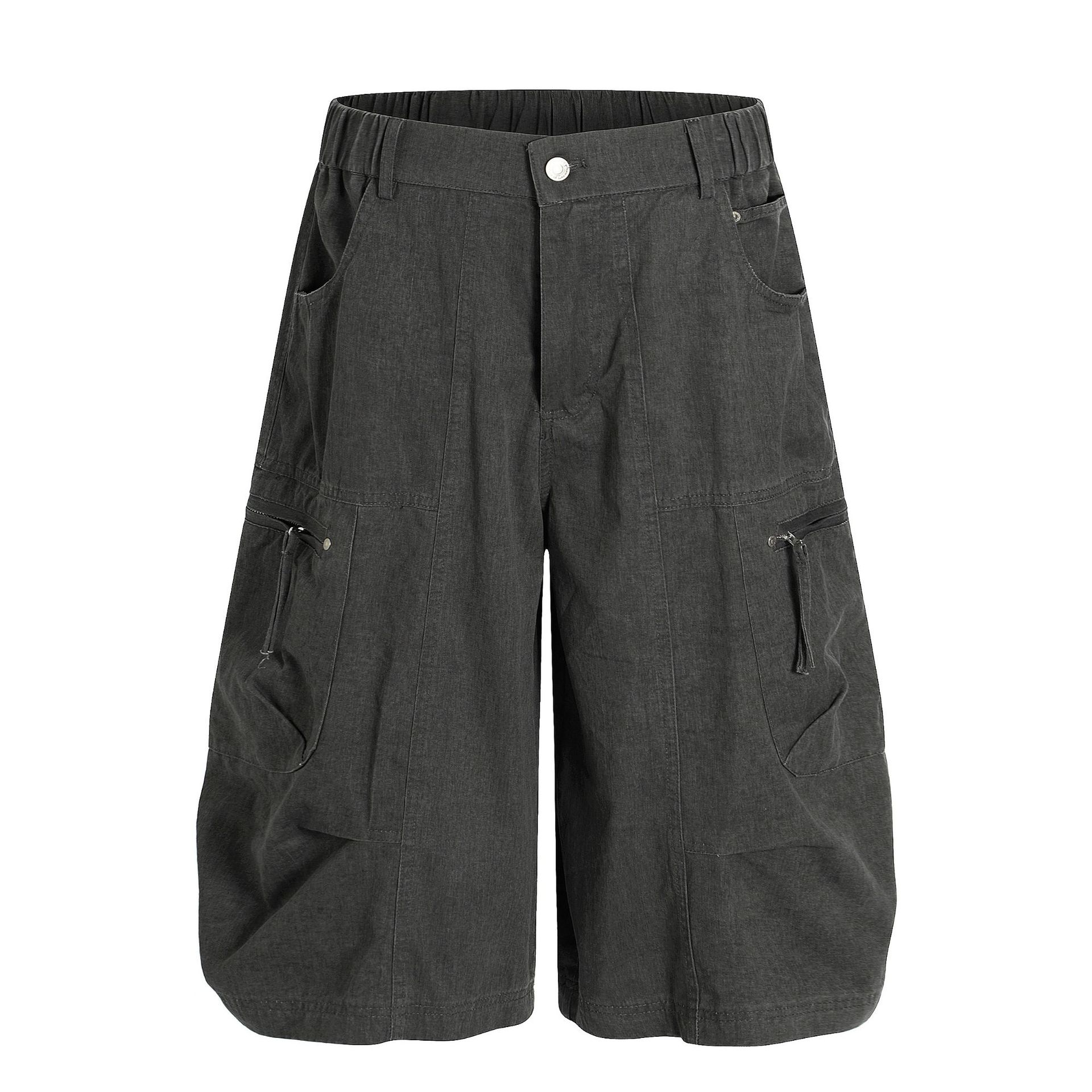 C896 American Retro Summer High-end Sense Multi-pocket Outdoor Design Men's Loose Seven-point Casual Work Shorts