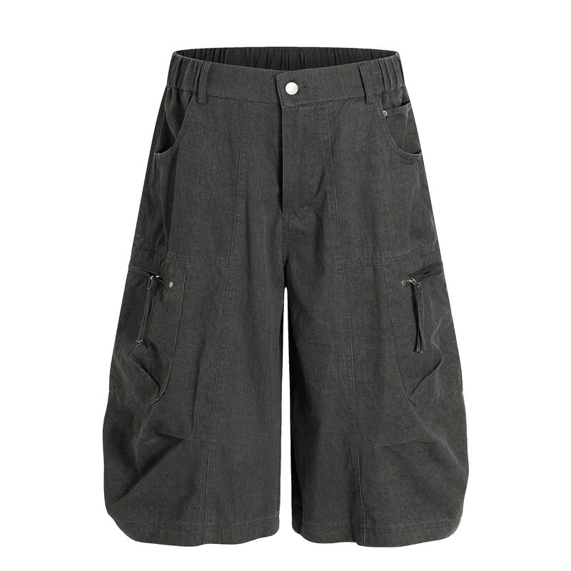 C896 American Retro Summer High-end Sense Multi-pocket Outdoor Design Men's Loose Seven-point Casual Work Shorts