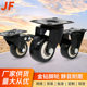 Black gold diamond caster light pvc polyurethane double bearing 1.5 inch 2 inch 2.5 inch directional universal wheel furniture wheel