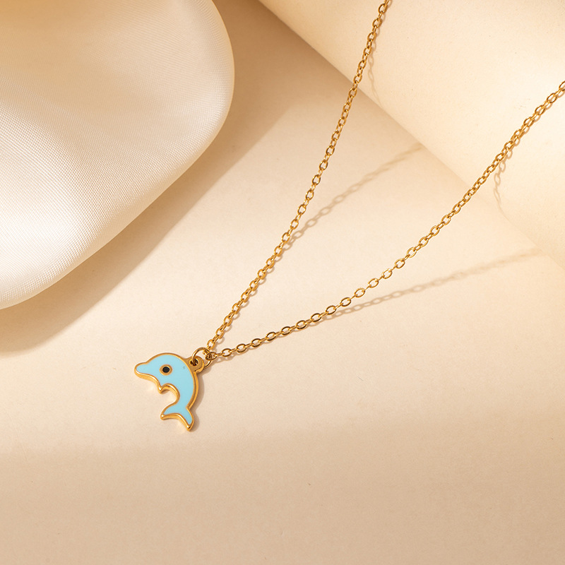 6g Weight 0.03µm Gold Plating Thickness Electroplated Gold Plating Process Golden Plated Plating Material 201 Stainless Steel Pendant Material Pendant Necklace Classification 201 Stainless Steel Chain Material cable chain Chain Type 1 Piece Quantity Holiday, Daily Occasion 201 Stainless Steel Material Starfish, Dolphin, Hippocampus Pattern Women's Gender Hip-Hop Style Plating Craft Cartoon Ocean Starfish Sea Horse Pendant Necklace Women's Luxury Dolphin Clavicle Chain DIY Jewelry Titanium Steel Animal Pattern 12