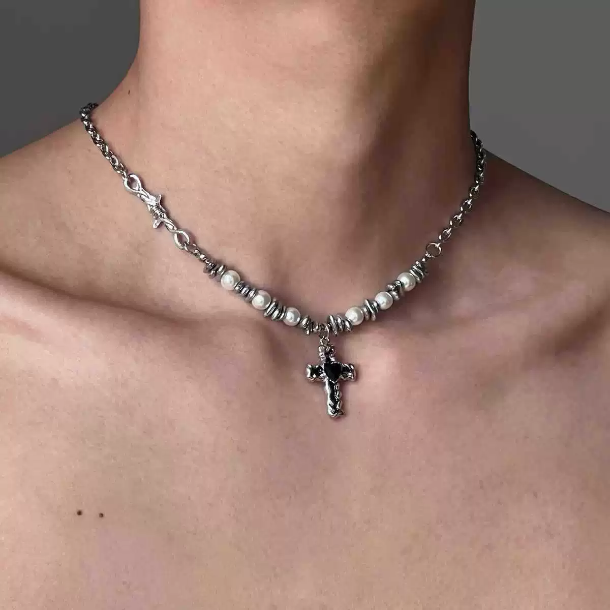 Нежная дизайнерская подвеска из жемчужной нержавеющей стали, цепочка для сумки-клатча в стиле хип-хоп, тренд сезона, стиль высокого качества, панк-стиль
