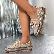 N 66777 Rhinestone Bow Slip-ons ˮ������ᵥЬ�羳����ͨ
