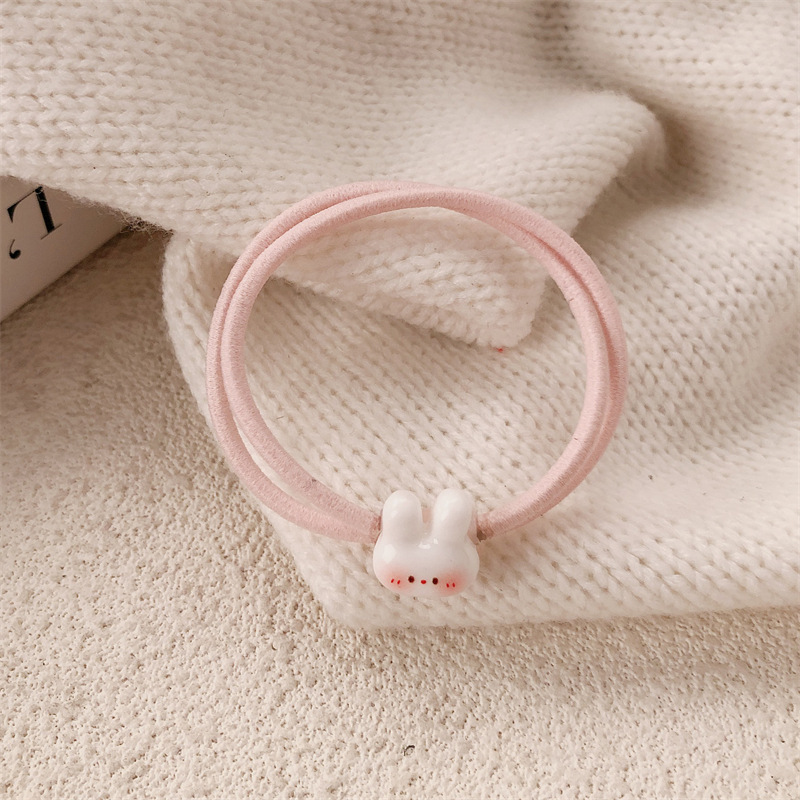 Dibujos animados lindo gatito cuerda para el cabello simple ins girl lazo para el cabello con banda de goma para el cabello salvaje cuerda para el cabello Mori accesorios para el cabello