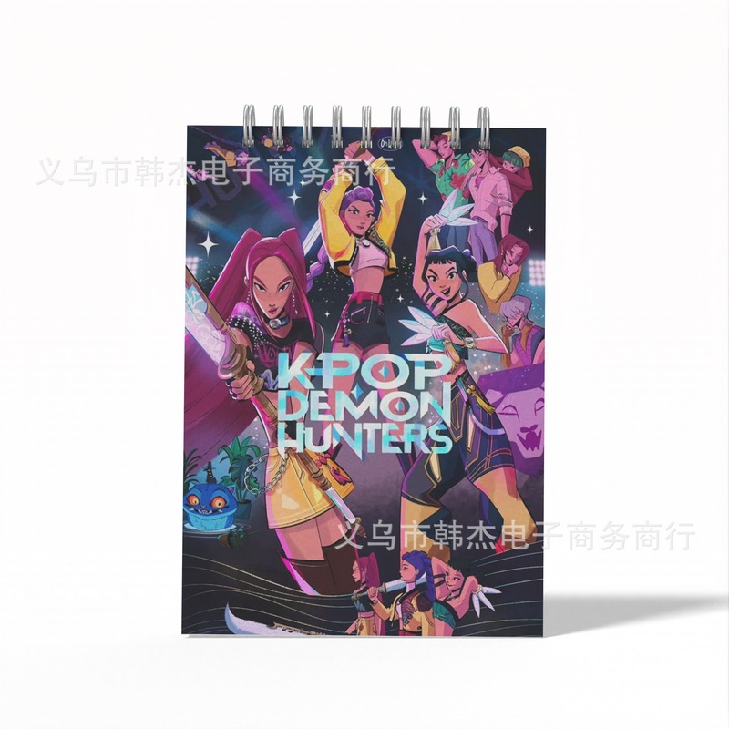 定 制K-pop demon hunter猎魔女团周边学生A6文具线圈本笔记本|undefined