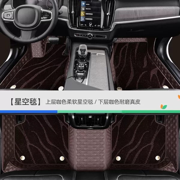 [【咖色真皮+咖色星空毯】]