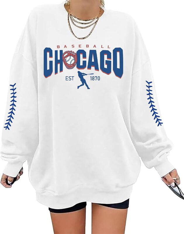 Amwipe Baseball Sweatshirt for Women, Baseball Mom Sweatshirt, Sports Fan Long-Sleeve Shirt, Softball Pullover