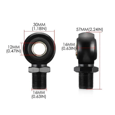 U-shaped connector with nut – damping system