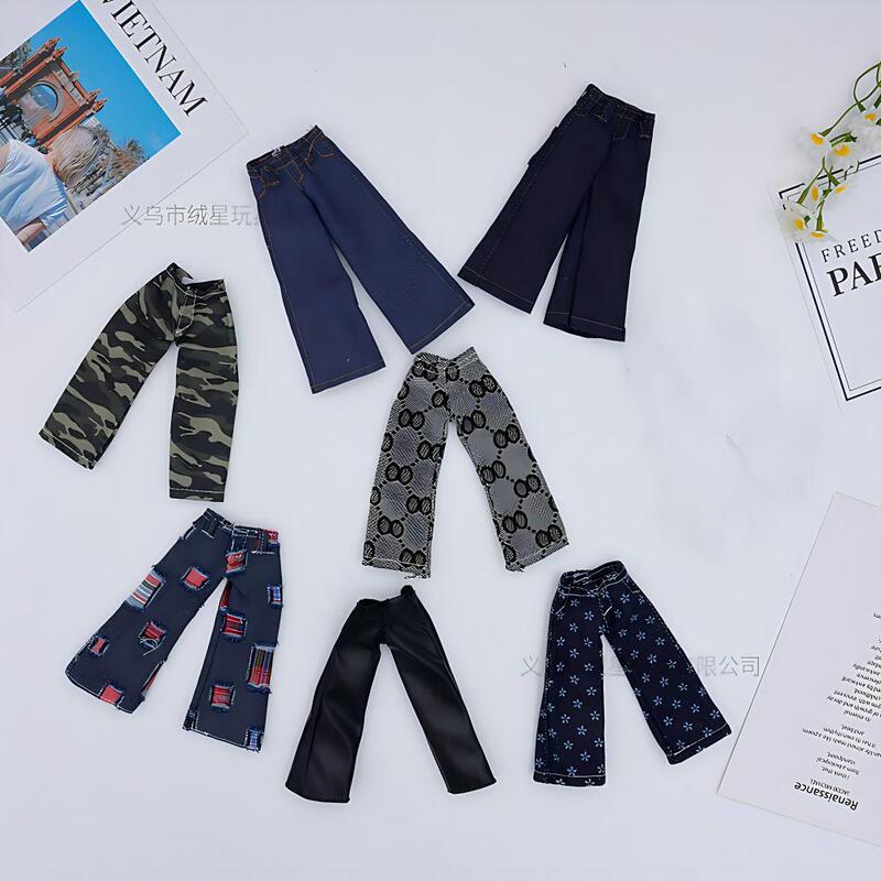 Long-Legged Doll Clothes and Pants Kitty Cat Long-Legged Pants Plush Doll Clothes and Dolls Wearing Replacement Leather Pants and Jeans