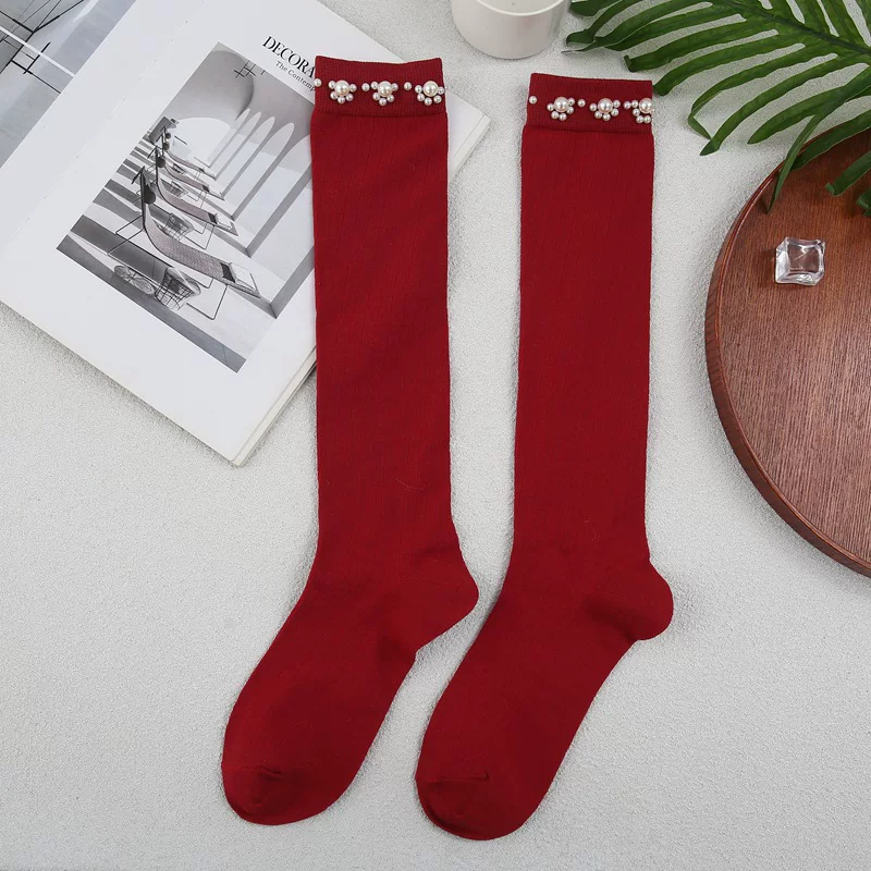Tide, summer thin cute Japanese retro socks, mid-length