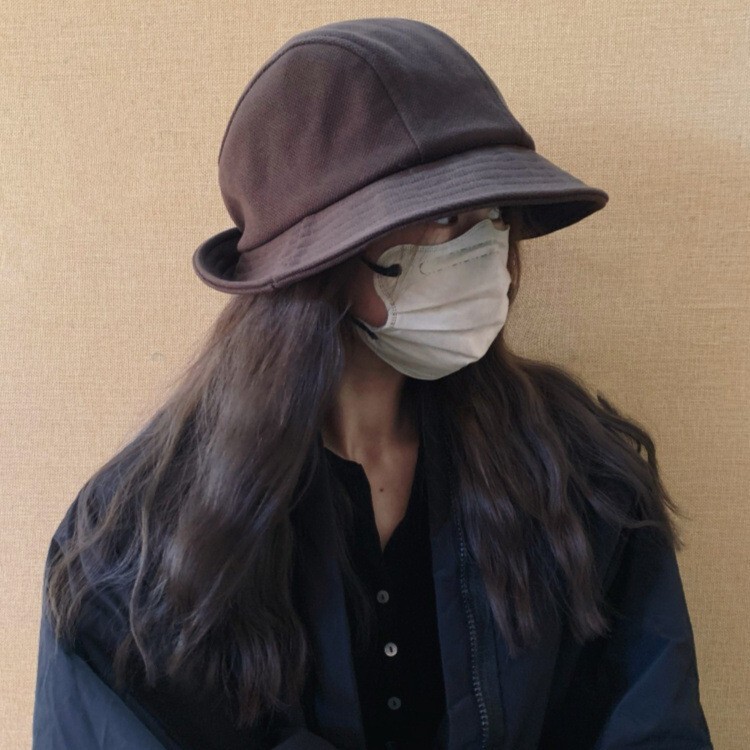 日系复古毛呢渔夫帽子女2025秋冬新款简约百搭遮阳盆帽|undefined