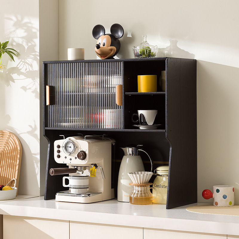 Cup Storage Rack Desktop Dining Side Coffee Machine Water Kettle Storage Cabinet Multi-Layer Dustproof Water Cup Tea Set Cup Holder