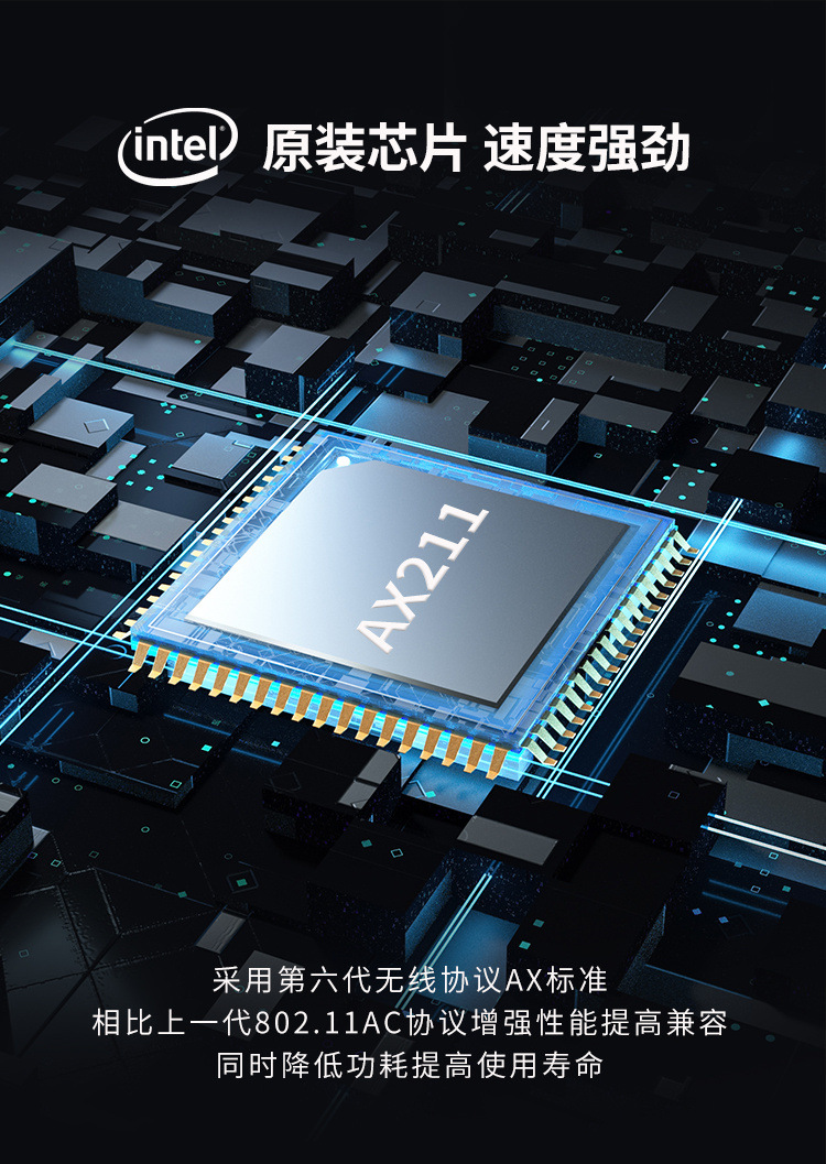 厂家直供 AX211模块WIFI6e无线网卡蓝牙5.3三频笔记本台式机套件-阿里巴巴