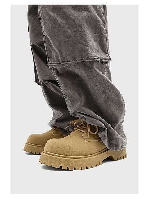 ShoeVault 2025 Neue Derby Spring Low-Top Martin Herren Retro Work Dicke Sohle Höhersteigende Atmungsaktive Wildlederschuhe_voghion.com