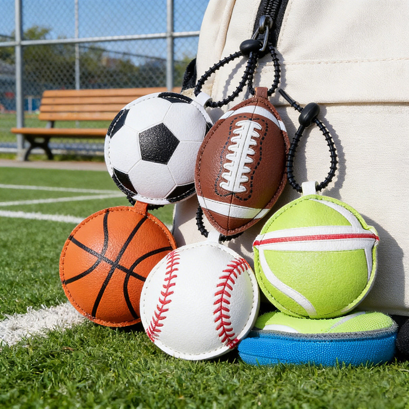 Simple Leather Cotton-Filled World Cup Football Bag Pendant Pu Leather Handmade Sports Keychain Small Gift Wholesale Simple Leather Cotton-Filled World Cup Football Bag Pendant Pu Leather Handmade Sports Keychain Small Gift Wholesale