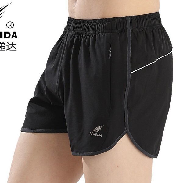 Quick-drying Breathable Summer Training Fitness Pants Three-point Sports Shorts Men's Running Pants Wide Sweat-wicking Blue Football Shorts