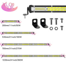 YLK 汽车小单排30led 90w检修灯 10英寸摩托车中网灯越野车工作灯
