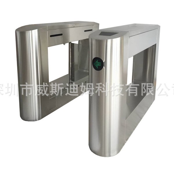 智能不锈钢防撞摆闸 学校小区出入口人脸指纹刷卡门禁系统通道闸