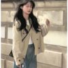 Short coat jacket 2022 Autumn new pattern Thin section Korean Edition Easy leisure time Versatile Khaki Little