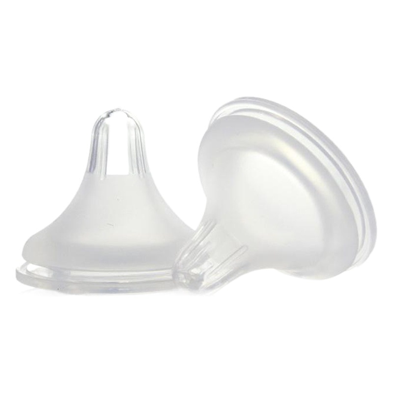 Biberón de gran calibre pezón esmerilado bebé súper suave pezón de silicona esmerilado