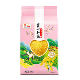 金龙鱼爱心桃花黄小米1kg 蔚县蔚贡真空装2斤(月子米小米粥杂粮)