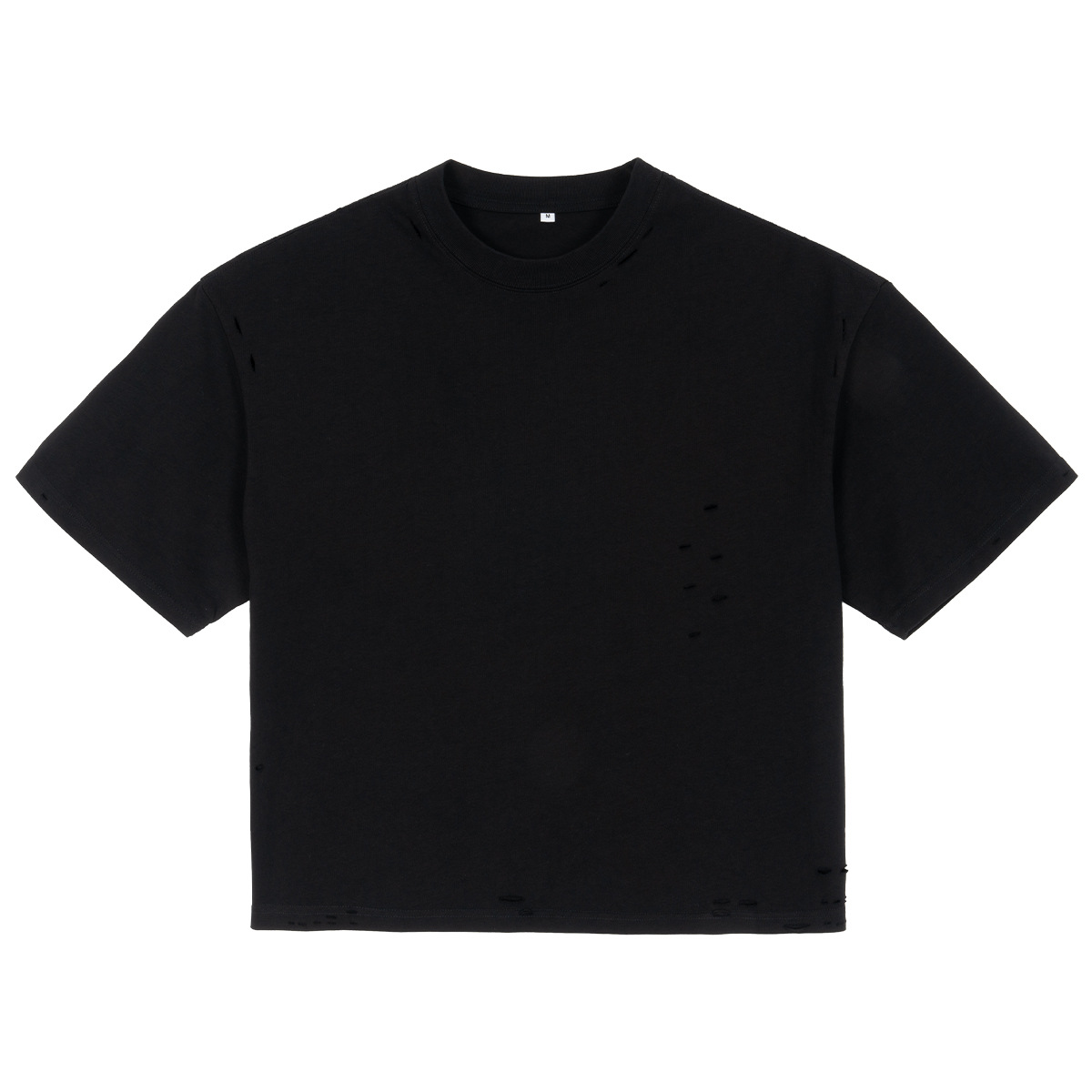 ETAI Hombre| Camiseta de alta calidad de algodón pesado de manga corta de marca de moda de hombre desgastado y suelto camiseta de hombre