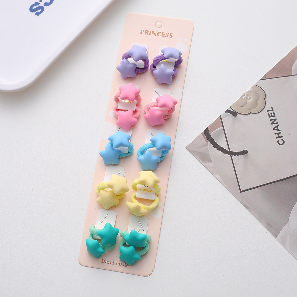 La alta elasticidad de los niños no duele la banda de goma de la cuerda del pelo del bebé de la banda linda del pelo del pulgar de la niña