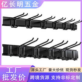 工具车库墙壁槽板强力收纳挂钩 仓库墙面可拆卸重型打孔金属挂钩