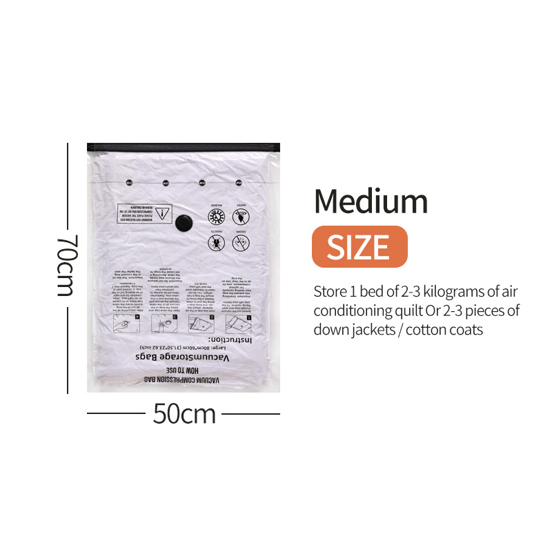 Transfronterizo Amazon comercio exterior bolsa de compresión de vacío bolsa de almacenamiento edredón ropa especial vacío impresión negra transparente