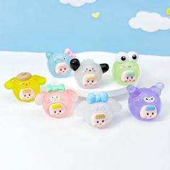 中号夜光サンリオ多妹の子供樹脂diyアニメかわいいブラインドバッグのキーホルダー部品