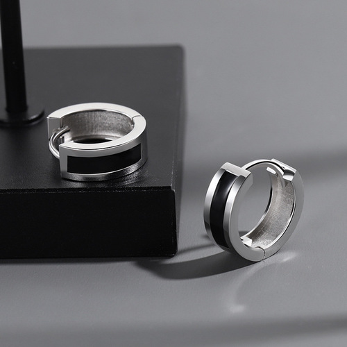Earrings, earrings, men's trendy niche ins trend personality, men's earrings, European and American hip-hop men's earrings, earrings