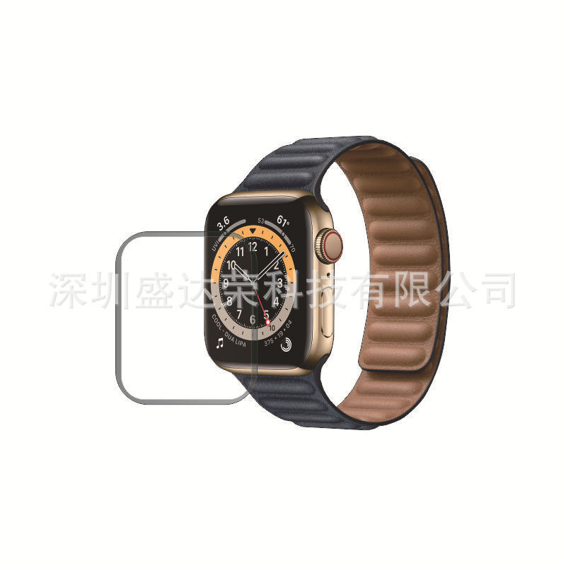 For Apple Watch membrane Series6 soft membrane 3D curved surface composite material 40mm fiber membrane PMMA42mm