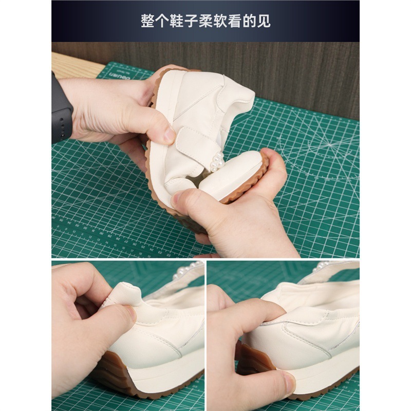 7cm内增高超软芭蕾风玛丽珍鞋女2025新款休闲运动单鞋魔术贴凉鞋|undefined