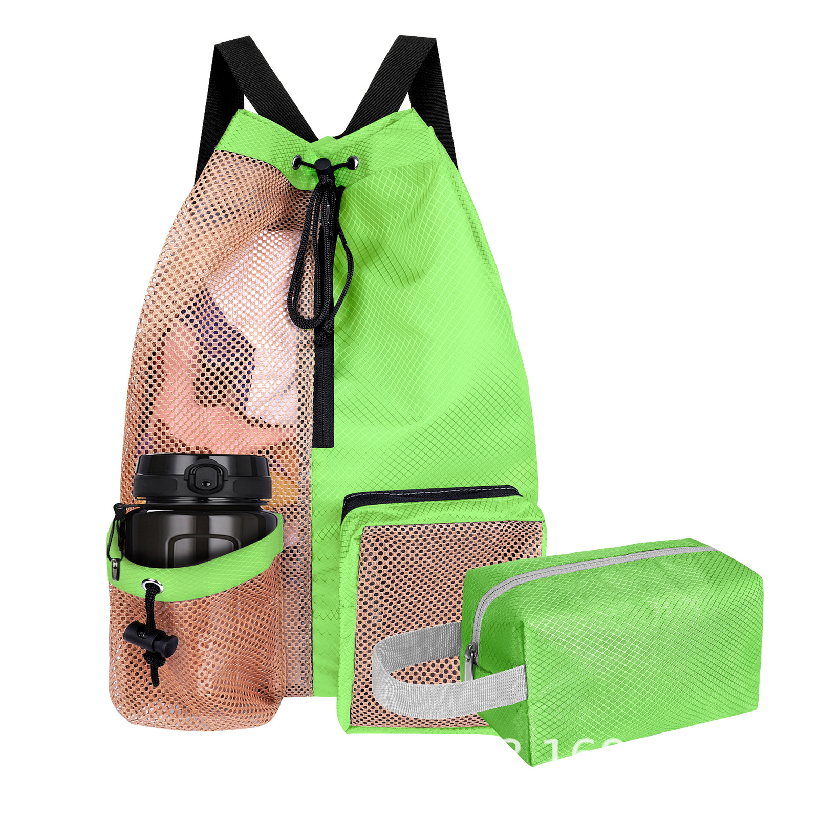 Nueva bolsa de natación con cordón de malla, bolsa impermeable, mochila de playa, bolsa de gimnasio y para equipo, de secado rápido
