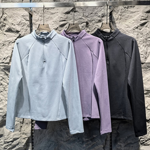 Dijia Classy Outdoor Autumn and Winter Half Turtleneck Quick-Drying Half Turtleneck Pullover Breathable Casual Mountaineering Hiking Long-Sleeved Shirt