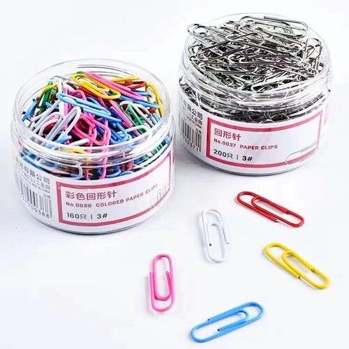 Paper clips office supplies colorful paper clips creative cute buckle pins candy color pins student paper clips