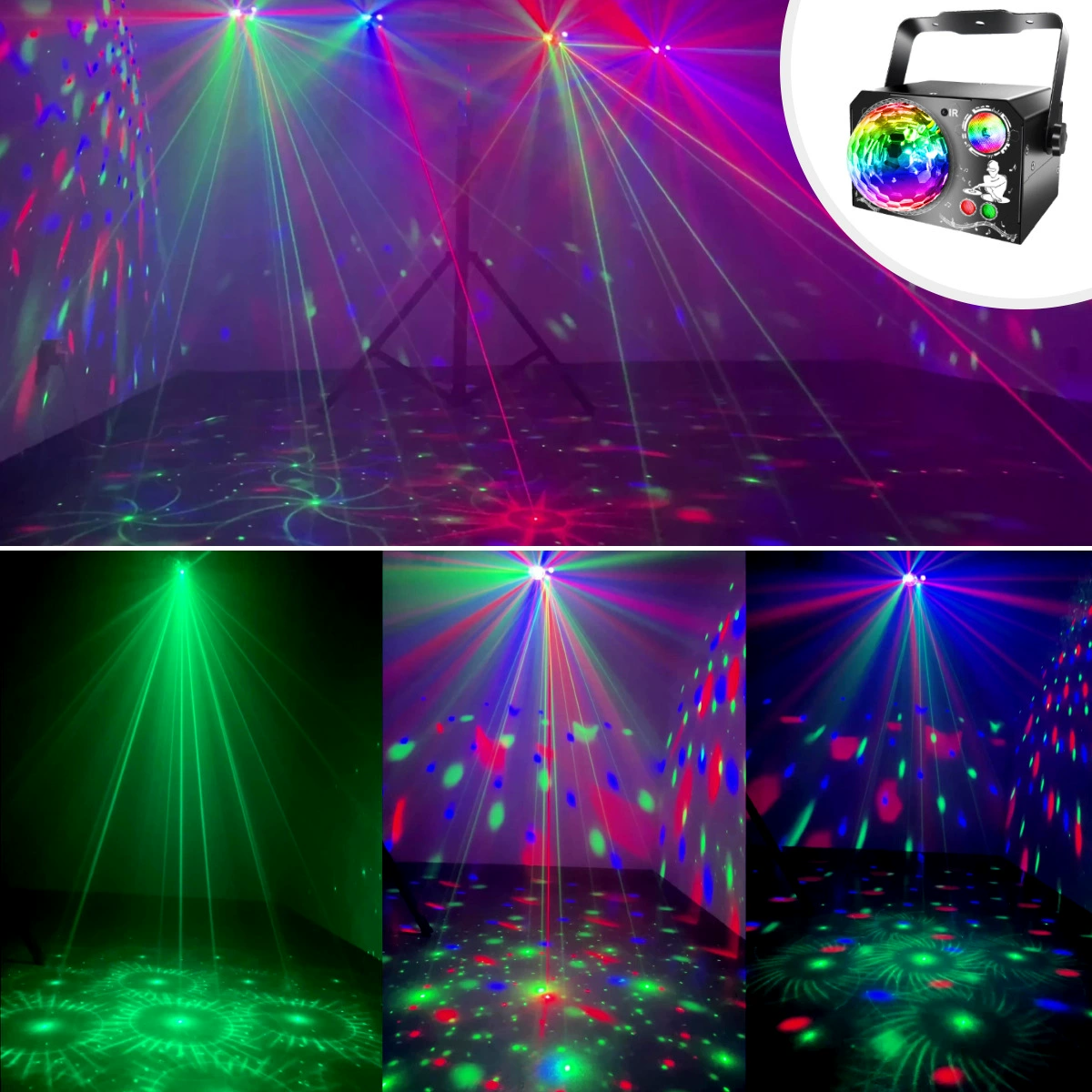 Светодиодные сценические лазерные огни лазерный шар летящий снаряд-party Biddi DJ Desco KTV бар цветная вспышка