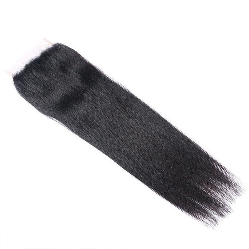 5x5 HD Swiss Net hair Block Straight Bar body human Wig Accessories lace closure human hair