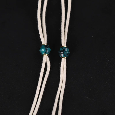 Imitation Turquoise Cord Stringing Wire Can Be Zərgərlik ara hissələri - imitation-green-pine-orchid-style-size-approximately-size-6548mm