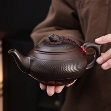 大容量紫陶紫泥壶手工泡茶壶家用功夫茶具西施壶壶孔过滤泡茶器壶