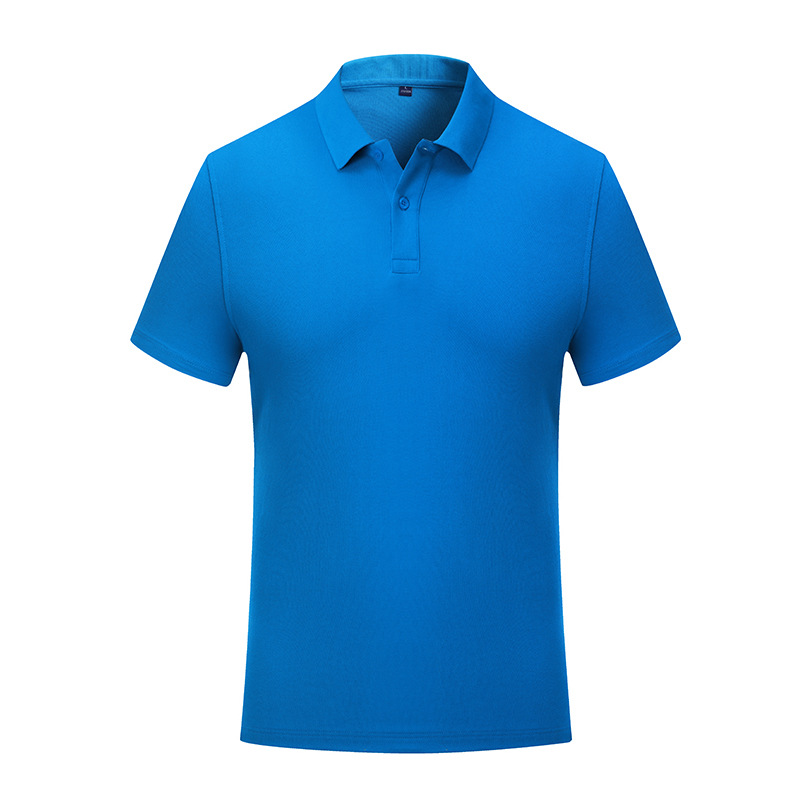 De gama alta 5A antibacteriano suave transpirable durable hombres de verano solapa de manga corta de color sólido de seda de morera Polo personalización